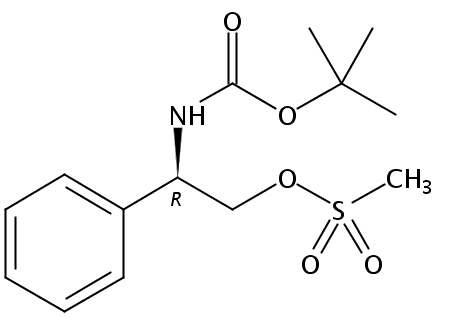 Carbamic acid, N-[(1R)-2-[(methylsulfonyl)oxy]-1-phenylethyl]-, 1,1-dimethylethyl ester