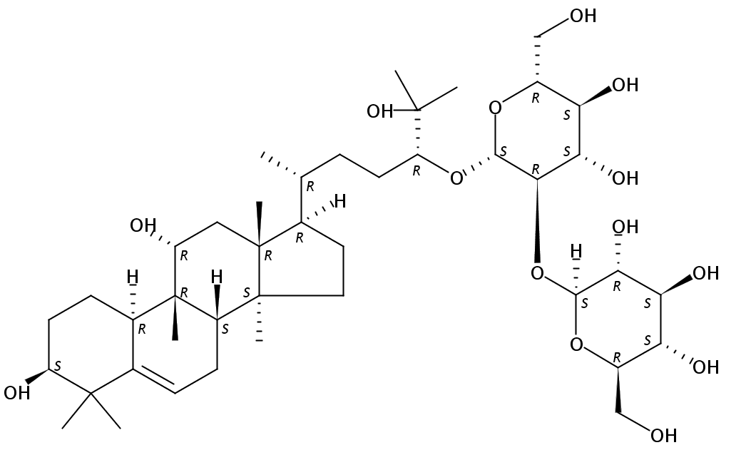 β-D-Glucopyranoside, (3β,9β,10α,11α,24R)-3,11,25-trihydroxy-9-methyl-19-norlanost-5-en-24-yl 2-O-β-D-glucopyranosyl-