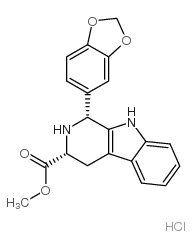 (1R,3r)-9h-吡啶并[3,4-b]吲哚-3-羧酸, 1,2,3,4-四氢-1-(3,4-亚甲基二氧基苯基)甲酯盐酸盐
