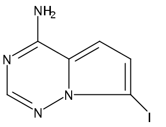 Pyrrolo[2,1-f][1,2,4]triazin-4-amine, 7-iodo-