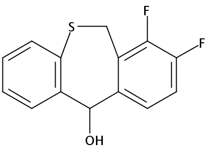 Dibenzo[b,e]thiepin-11-ol, 7,8-difluoro-6,11-dihydro-