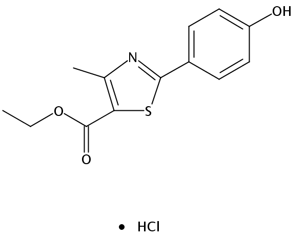 5-Thiazolecarboxylic acid, 2-(4-hydroxyphenyl)-4-methyl-, ethyl ester, hydrochloride (1:1)