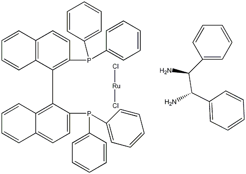 二氯[(R)-(+)-2,2'-双(二苯膦基)-1,1'-萘] [(1S,2S)-(-)-1,2-二苯基乙二胺]钌(II)
