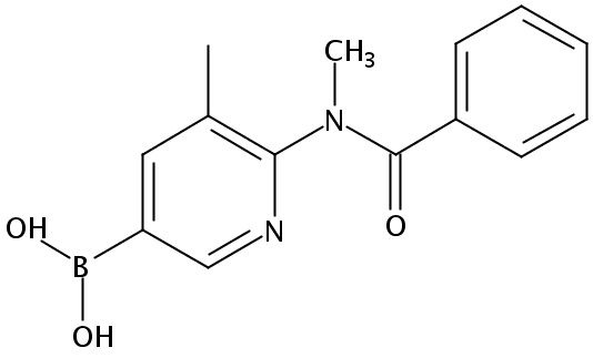 Boronic acid, [6-(benzoylmethylamino)-5-methyl-3-pyridinyl]- (9CI)