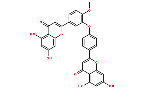 2-[4-[5-(5,7-dihydroxy-4-oxochromen-2-yl)-2-methoxyphenoxy]phenyl]-5,7-dihydroxychromen-4-one