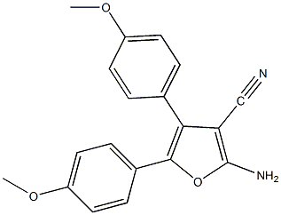 2-氨基-4,5-二(4-甲氧苯基)呋喃-3-甲腈