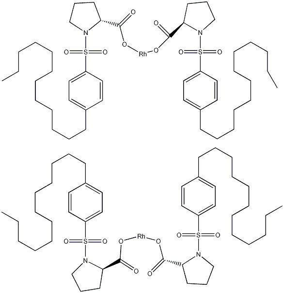 四三[-(+)-N-(对十二烷基苯磺酰)卟啉]二铑