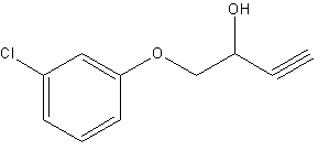 1-(3-氯苯氧基)-3-丁炔-2-醇