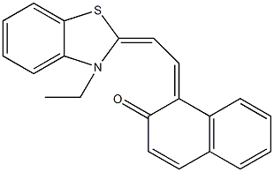 1-[[3-乙基-2(3H)-苯并噻唑亚基]亚乙基]-2(1H)-萘酮