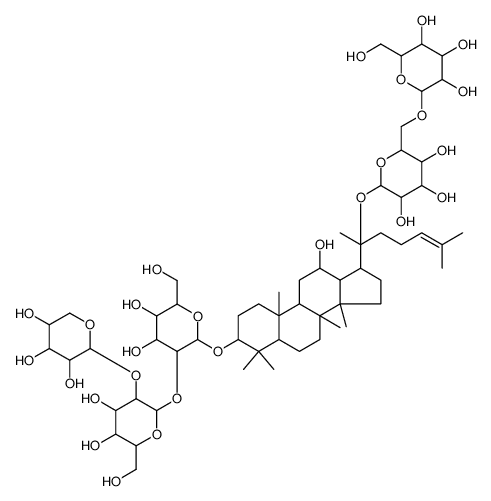 β-D-Glucopyranoside, (3β,12β)-20-[(6-O-β-D-glucopyranosyl-β-D-glucopyranosyl)oxy]-12-hydroxydammar-24-en-3-yl O-β-D-xylopyranosyl-(1→2)-O-β-D-glucopyranosyl-(1→2)