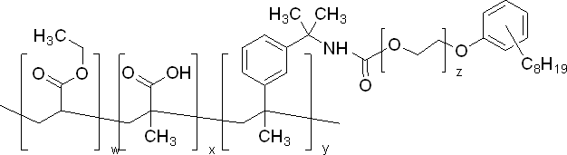 聚[丙烯酸乙酯-co-甲基丙烯酸-co-3-(1-异氰酸-1-甲基乙基)-α-甲基苯乙烯]