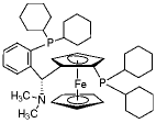 (R)-(-)-[(R)-2-二环己基膦二茂铁基](N,N-二甲氨基)(2-二环己基膦苯基)甲烷