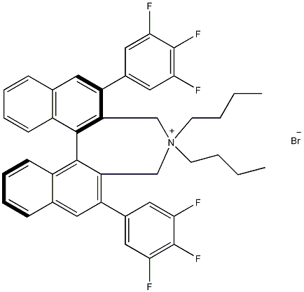 溴化二氢4,4-二丁基-4,5--2,6-二(3,4,5-三氟苯基)-3H-二萘[2,1-c:1',2'-e]氮杂卓溴化物