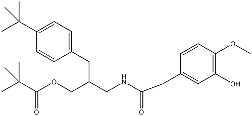 N-[2-(4-tert-Butylbenzyl)-3-(pivaloylxy)propyl]-2-[4-hydroxy-3-methoxyphenyl]acetamide